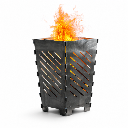 Steck-Feuertonne Streifen diagonal