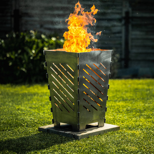 Steck-Feuertonne Streifen diagonal
